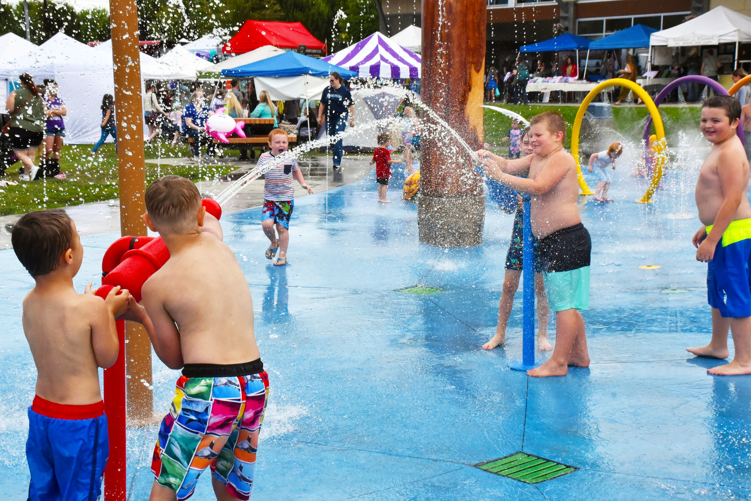 Kids take on a water-gun war to save the Mermaid Kingdom at Yelm Mermaid Festival on Saturday, July 17, at Yelm City Park.