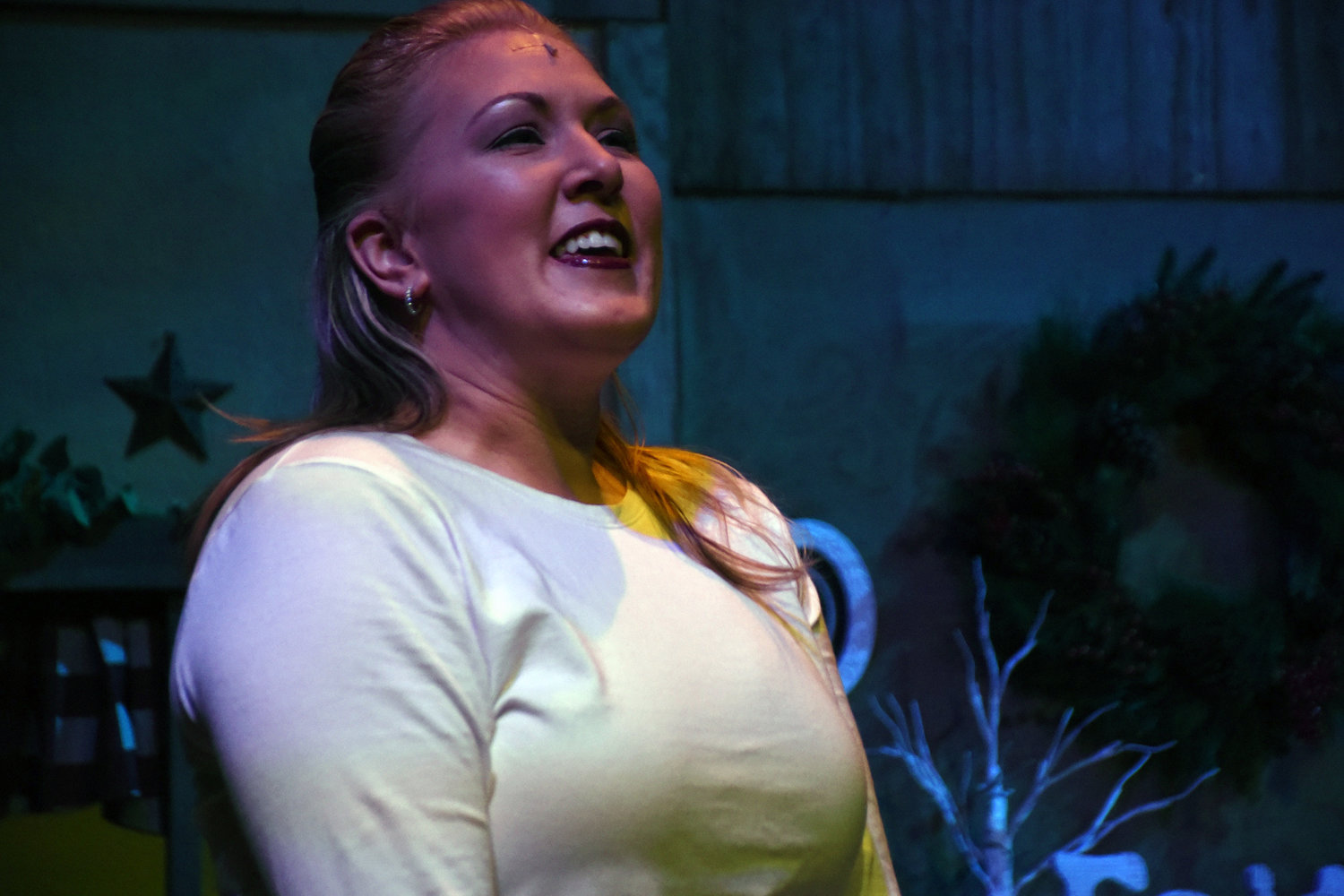 Emily Hagen plays the lead in Crossroads' annual Christmas play.