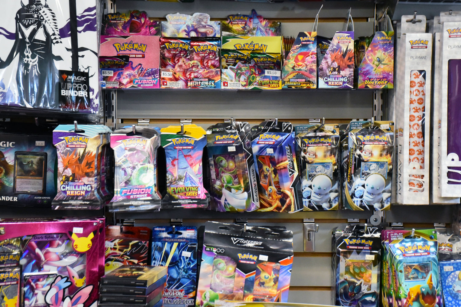 Pokemon cards were a Christmas must-have for many families this holiday season at Funtime Toys and Gifts in Yelm.