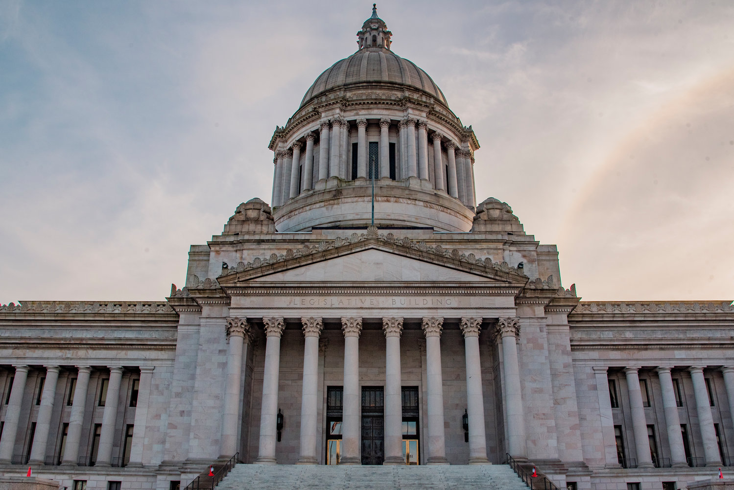 The Washington State Capitol Building is pictured earlier this year.