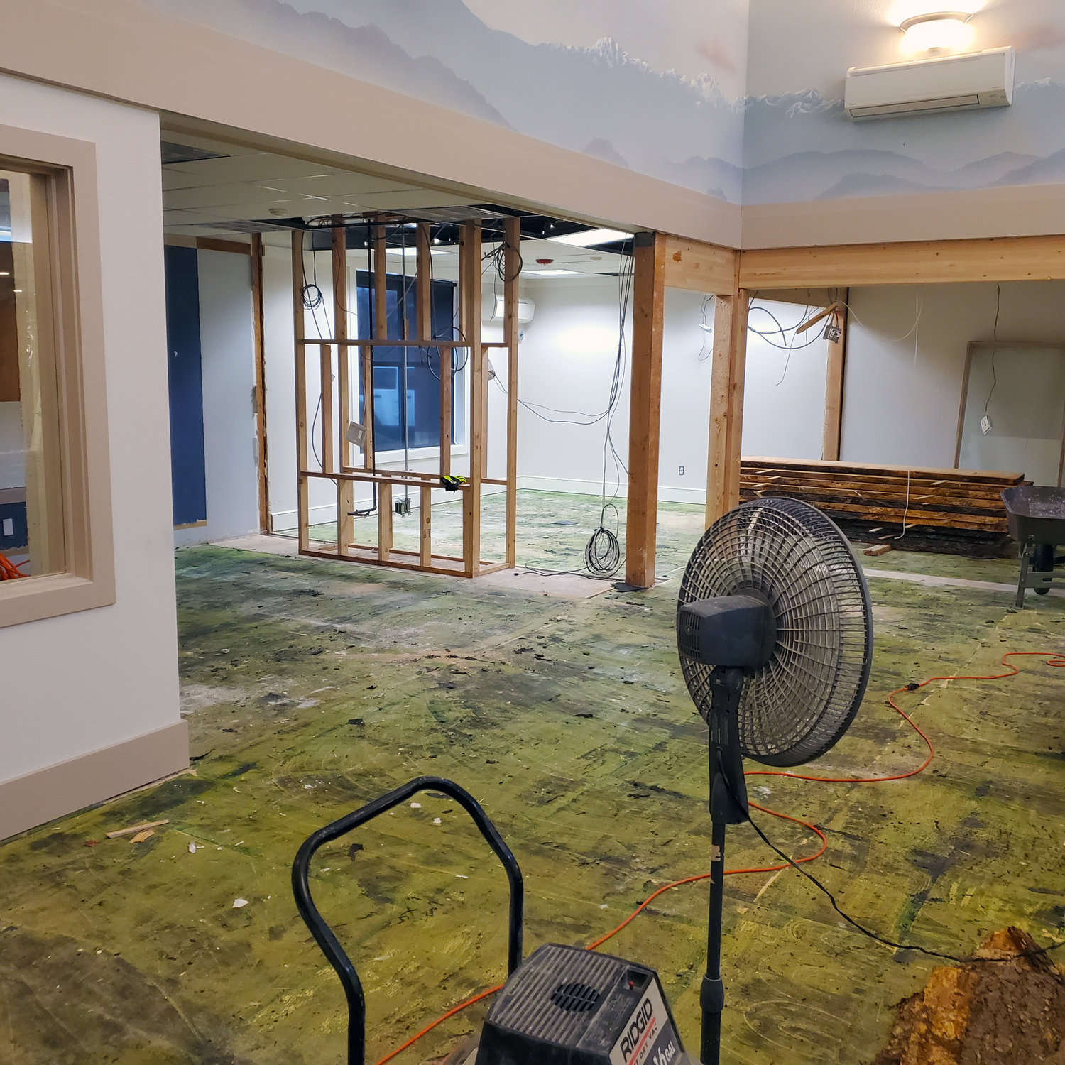 Work continues on 507 Taproom and Filling Station's expansion to a second location at the old bank building at 608 Yelm Ave. E.
