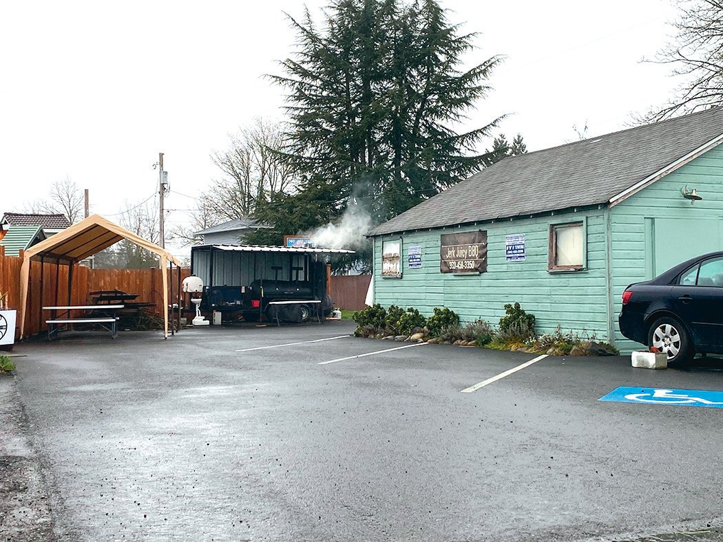 Jerk Juicy BBQ is located behind Yelm Floral at 202 W. Yelm Ave., Suite B. The business, which features a variety of smoked meats, also provides catering services.