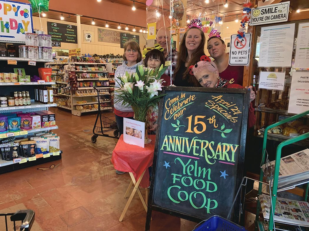 The Yelm Food Co-op staff celebrated its 15th year. Those involved at the co-op have grown from a group of volunteers to 19 paid staff members.