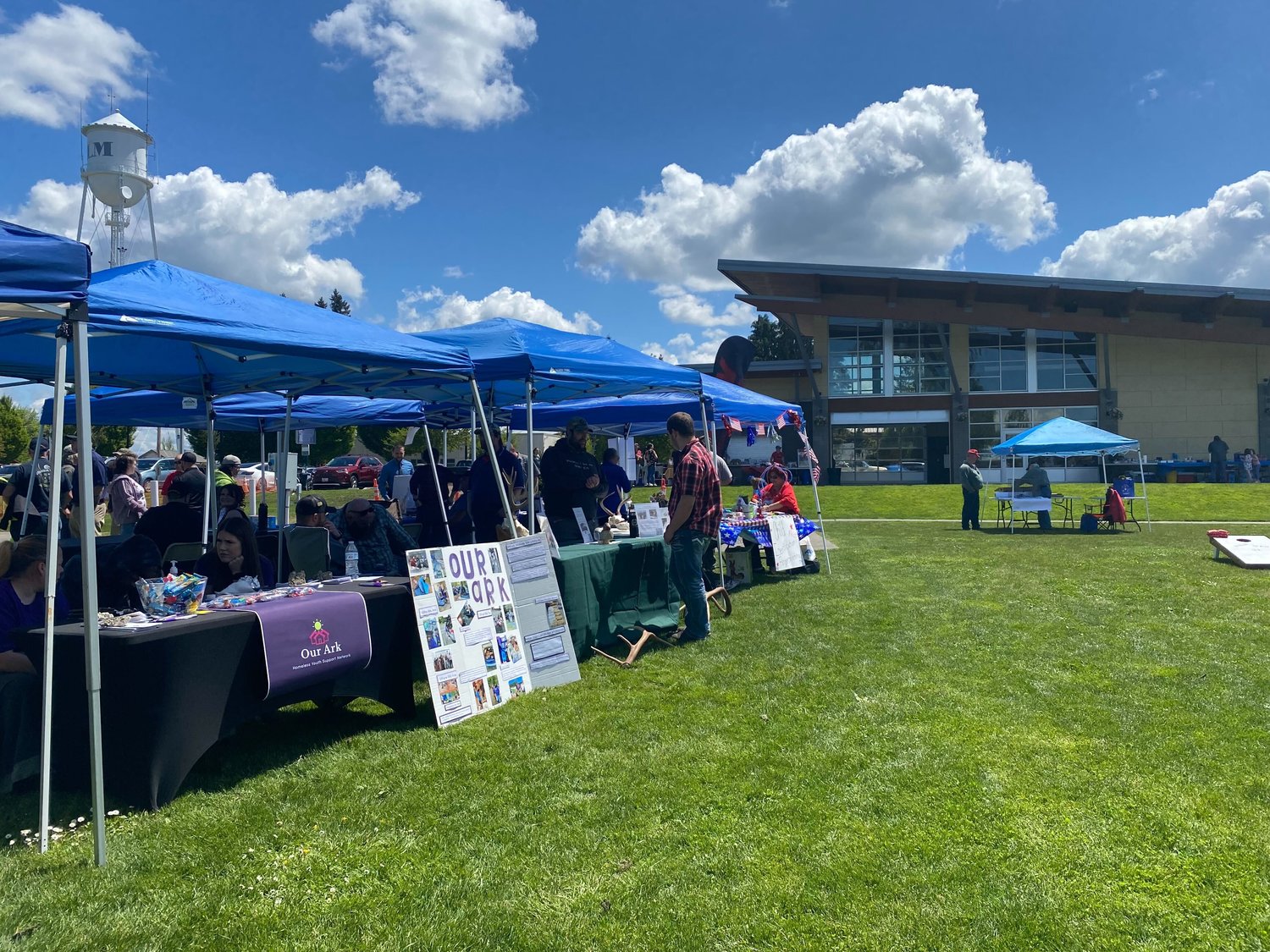 Volunteers and local businesses took part in Yelm's first Pretty City Day on May 21.