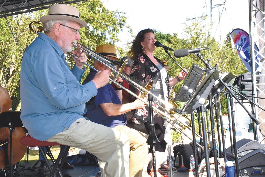 A band performs at a prior Jazz in the Park event in Yelm. This year’s event will take place on Aug. 5 and Aug. 6.