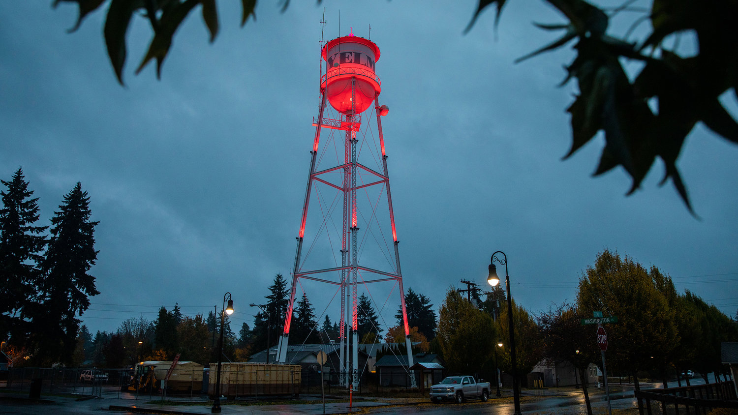 The Yelm Water Tower is pictured in this file photo.