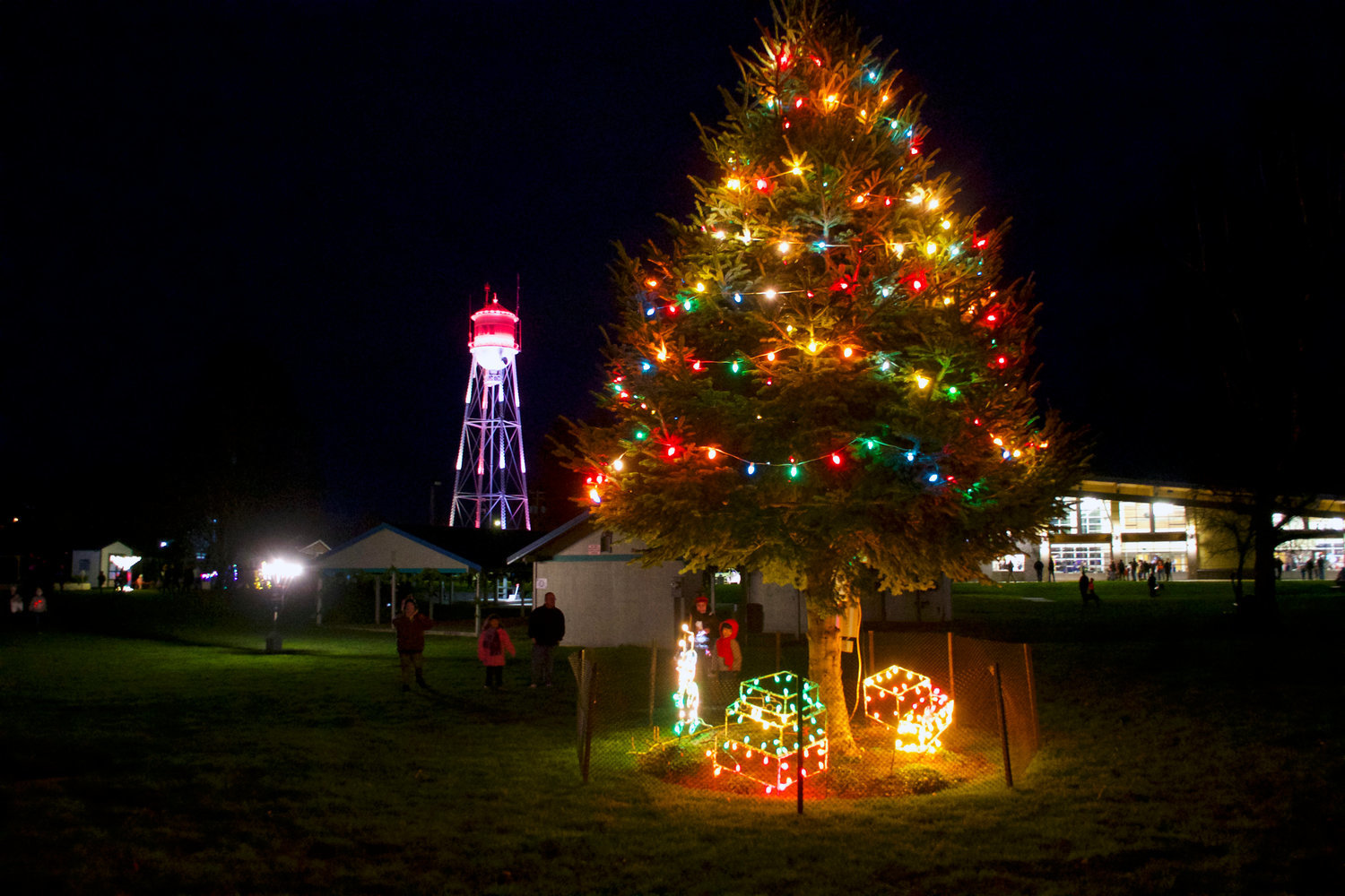 The Christmas tree at Yelm City Park will be lit up on Friday, Dec. 2 during the Christmas in the Park event.