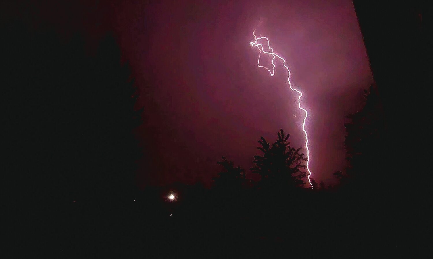 Courtney Andren took this photo of lightning from her driveway on Monday, May 15.