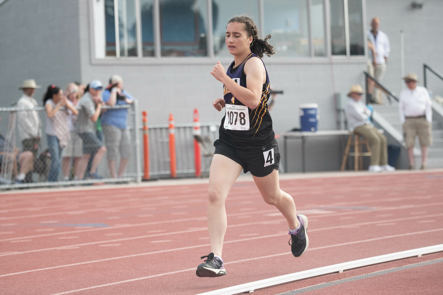 Onalaska's Melissa Reiman runs the 1,600 meters at the 2B state championships at Zaepfel Stadium in Yakima on May 25.
