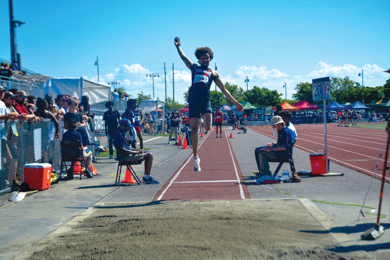 Trevontay Smith was the runner up in the 3A long jump competition after a leap of 22 feet and 4 inches.
