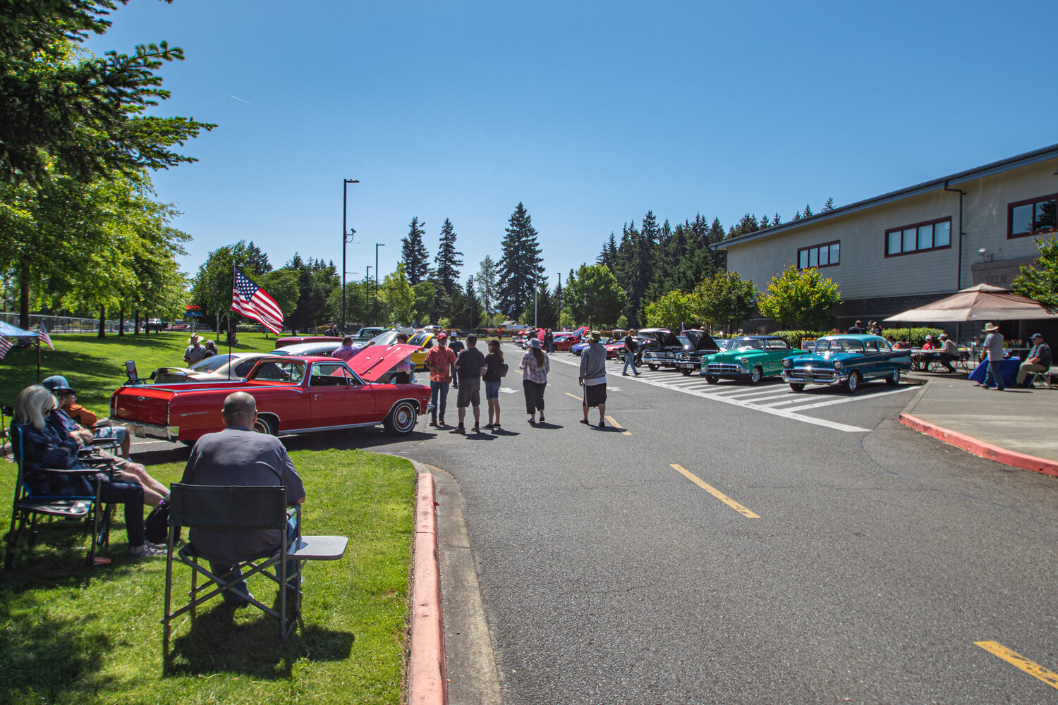 Residents from Yelm and the surrounding communities gathered at Yelm High School on Sunday, June 4, for a car show.