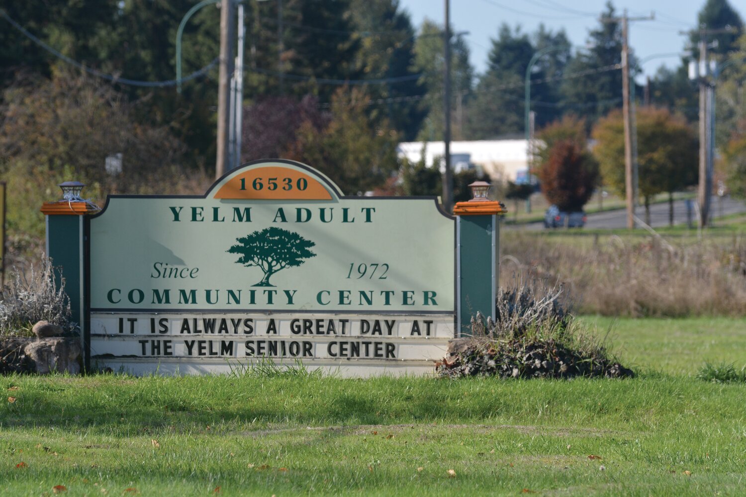The Yelm Senior Center is located at 16530 103rd Ave. SE in Yelm.